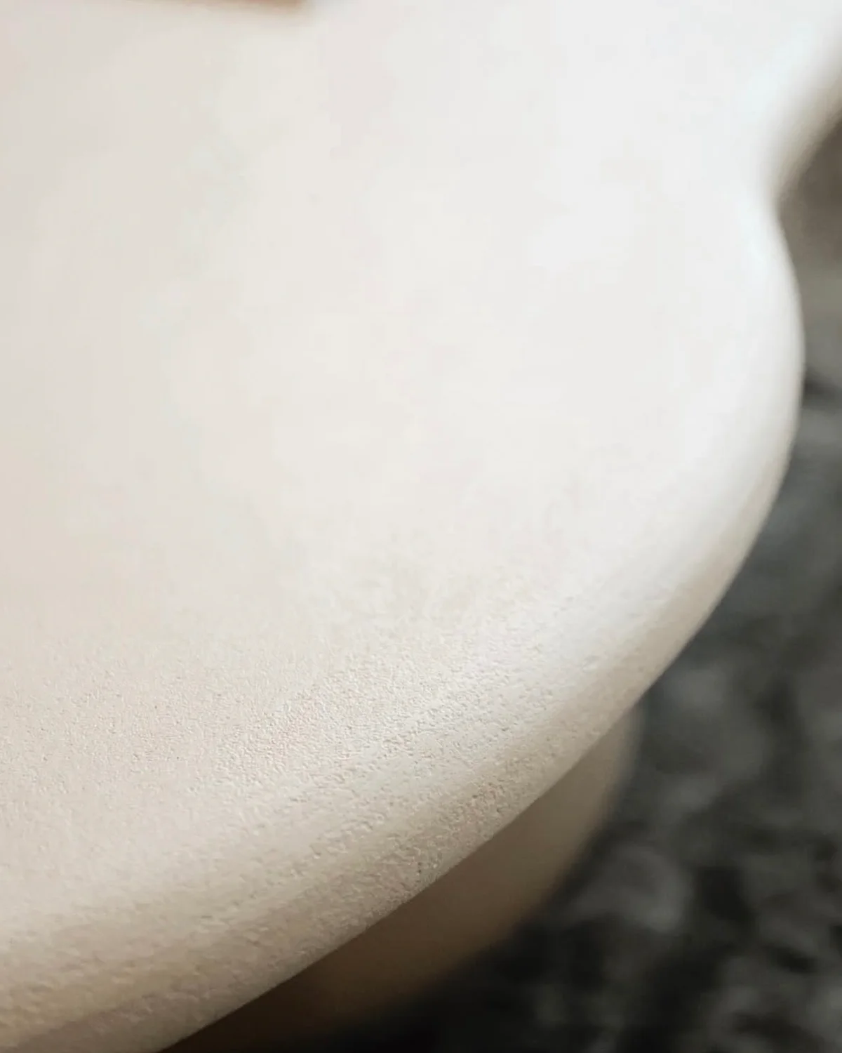 Concrete table close up